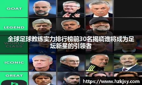 全球足球教练实力排行榜前30名揭晓谁将成为足坛新星的引领者
